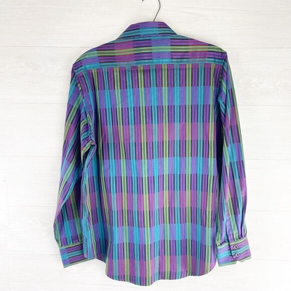 Robert Graham Macfarland Classic Fit Multicolor Striped Button Down Shirt - Picture 5 of 6